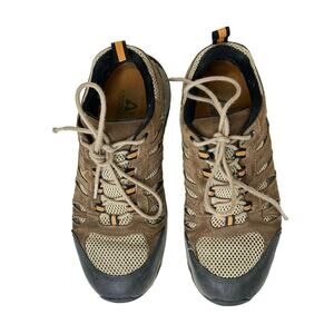 Ascend Waterproof Sneakers Brown and Black Leather Suede Hiking Outdoor Size 8.5